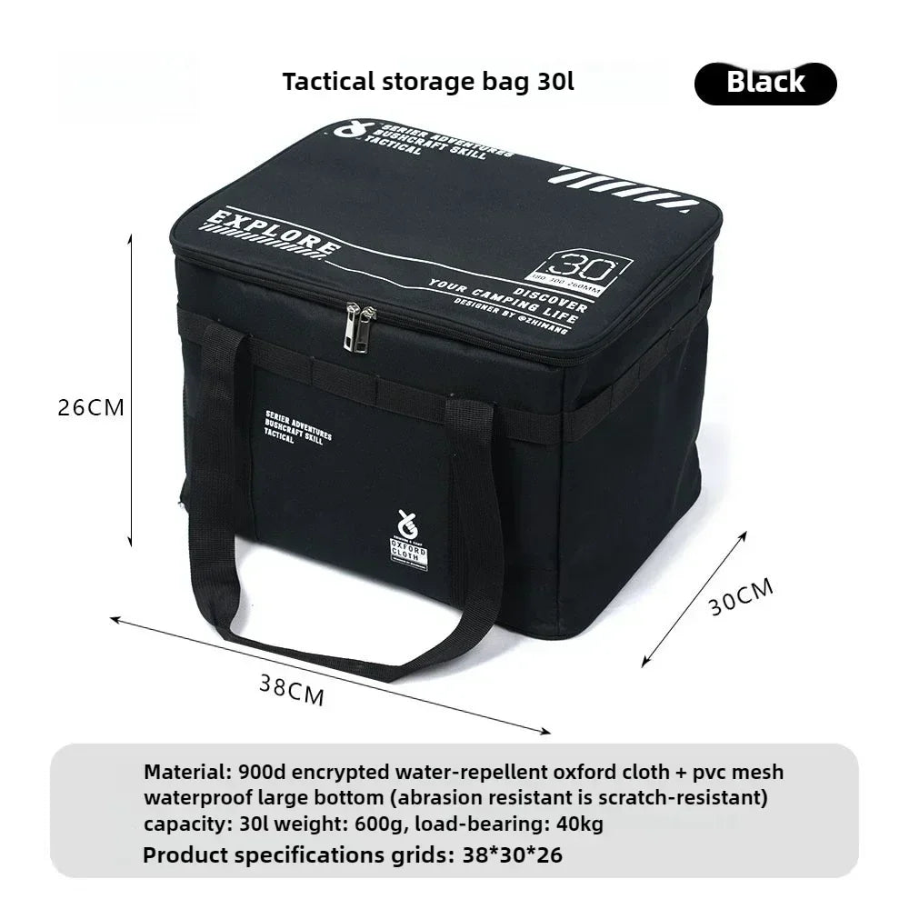 Outdoor folding storage box, picnic camping storage box, tableware, kitchenware,    large capacity