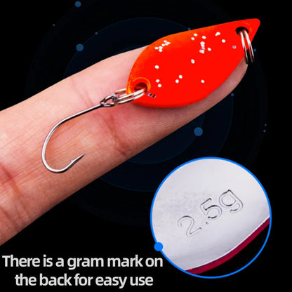 Metal Spoon Fishing Lure – Wobbler Jigging Bait, 2.5g/3.5g/5g, 12 Color Styles