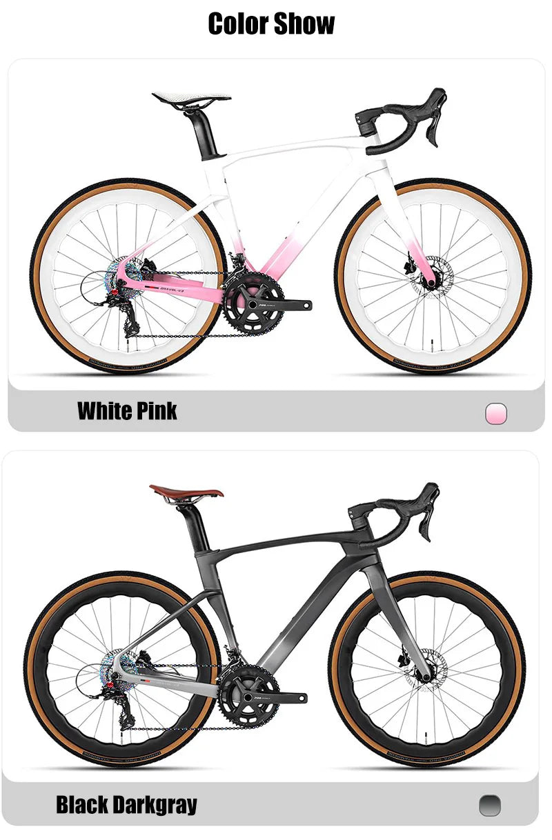 Twitter Carbon Wireless Gravel V3 Gravel Bike 700*40C WheelTop GEX-13S Electronic Road Disc Bicycle With 50mm Carbon Wheelsets