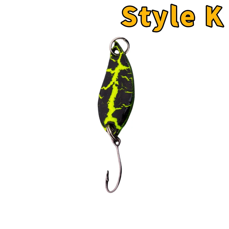 Metal Spoon Fishing Lure – Wobbler Jigging Bait, 2.5g/3.5g/5g, 12 Color Styles