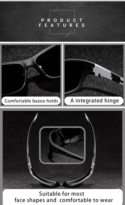 Polarized Fishing Sunglasses – Classic Vintage Style for Men, Driving & Outdoor Use