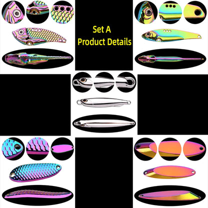 5pcs Metal VIB Wobbler Fishing Lure Set – 3g/10g/15g Sinking Hard Bait for Sea & Freshwater Fishing