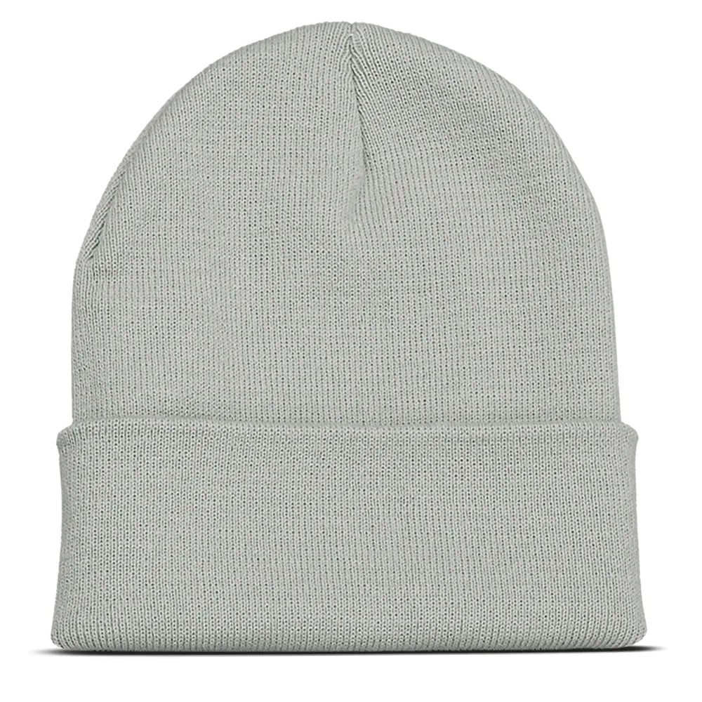 Custom Embroidery Design Logo Text Name Beanies Hats for Men Women Warm Winter Knit Cuff Beanie Cap Wholesale Dropshipping
