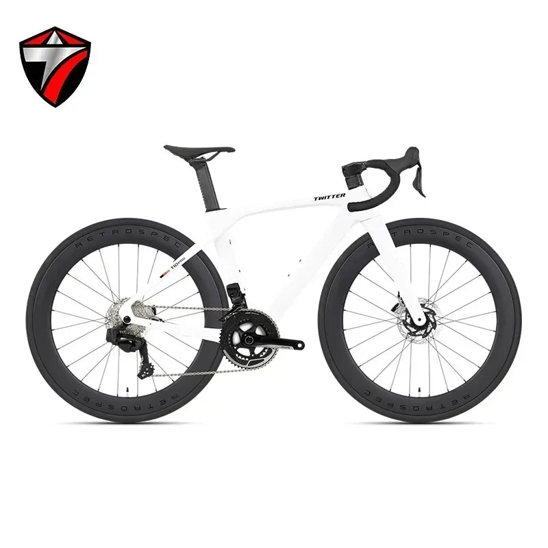 TWITTER T10pro Full Carbon Road Bike – EDS TX7100 24-Speed Electronic Shifting, 700C