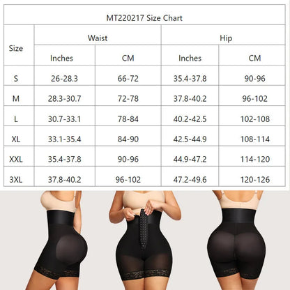 High Waist Body Shaper Panties Seamless Butt Lifter Compression Fajas Reducing Girdles Slimming Corset Shapewear Women Underwear