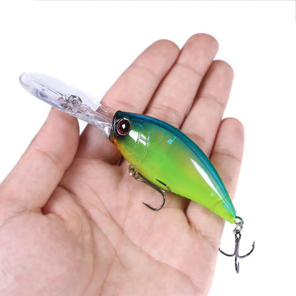 Crankbait Wobbler Fishing Lure – 12.5cm, 20.5g, ABS, 6# Treble Hook, Pike & Carp, 10+ Colors