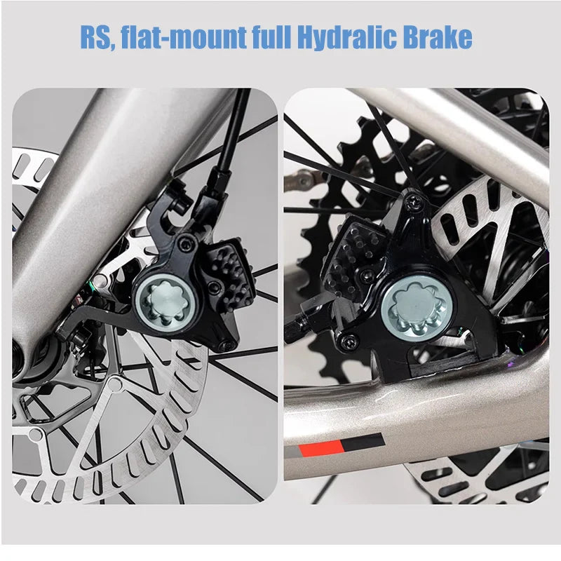TWITTER Hot Selling V3 Gravel Bike 700X40C Carbon Fiber Road Bicycle RS-24 Speed Touring Bikes With Flat Handle For Men Women