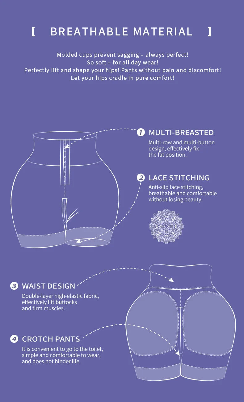 High Waist Body Shaper Panties Seamless Butt Lifter Compression Fajas Reducing Girdles Slimming Corset Shapewear Women Underwear
