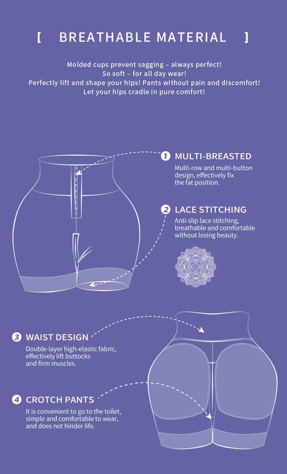 High Waist Body Shaper Panties Seamless Butt Lifter Compression Fajas Reducing Girdles Slimming Corset Shapewear Women Underwear