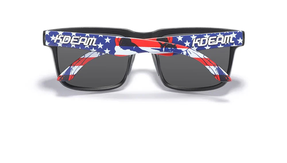 KDEAM Square Men's Polarized Sunglasses Outdoors Lifestyle Coating Sun Glasses New Matching Colors With Box
