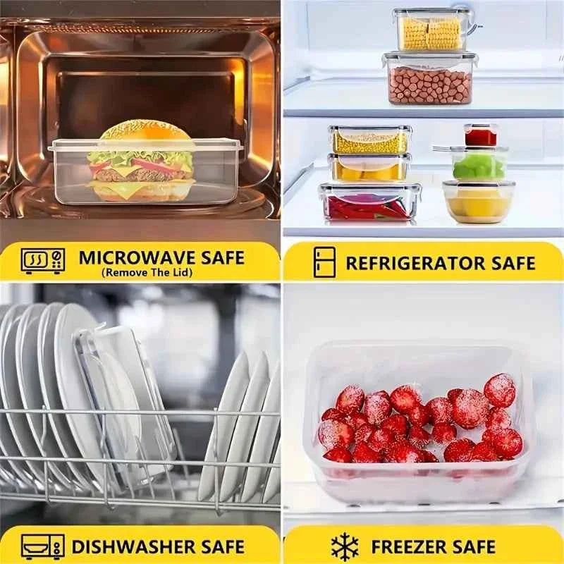 48-Piece BPA-Free Airtight Food Storage Set – 24 Containers & Lids with Labels