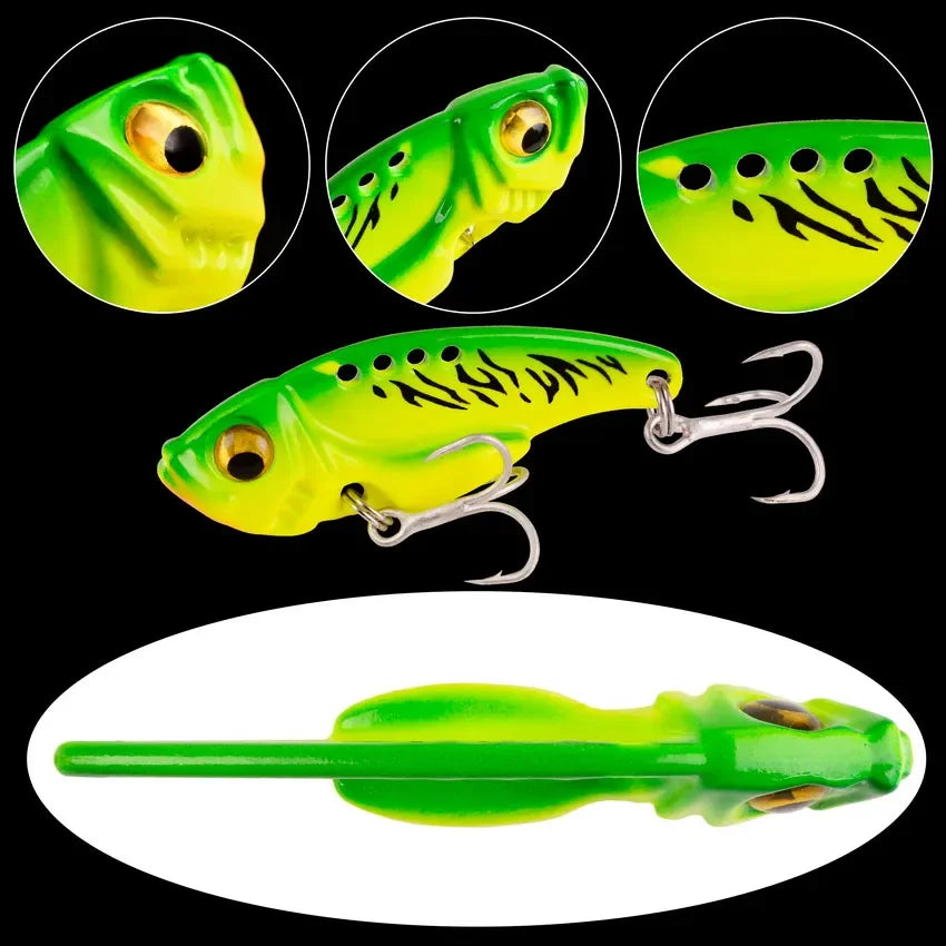 5pcs Metal VIB Fishing Lure Set – Vibration Spoon Hard Bait Crankbait Wobbler Swimbait Cicada 3/7/10/15/20g