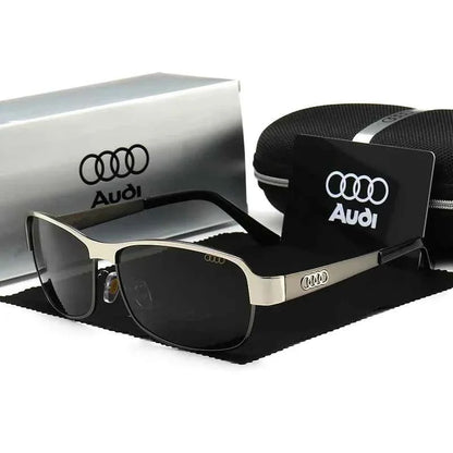 Audi Sunglasses Polarized UV400 Driving Sunglasses for Men/Women Square Frame Glasses Wholesale Gift for Auto Enthusiasts 5571