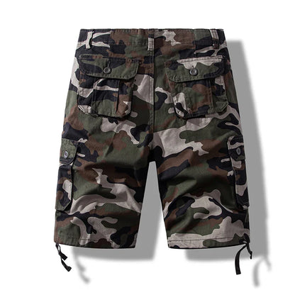 Men's Short Pants Cotton Cargo Shorts Tactical Breeches Casual Sports Man Hiking Fishing Streetwear