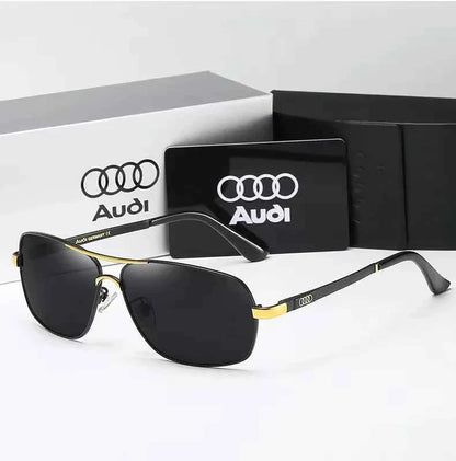 Audi Sunglasses Polarized UV400 Driving Sunglasses for Men/Women Square Frame Glasses Wholesale Gift for Auto Enthusiasts 5571