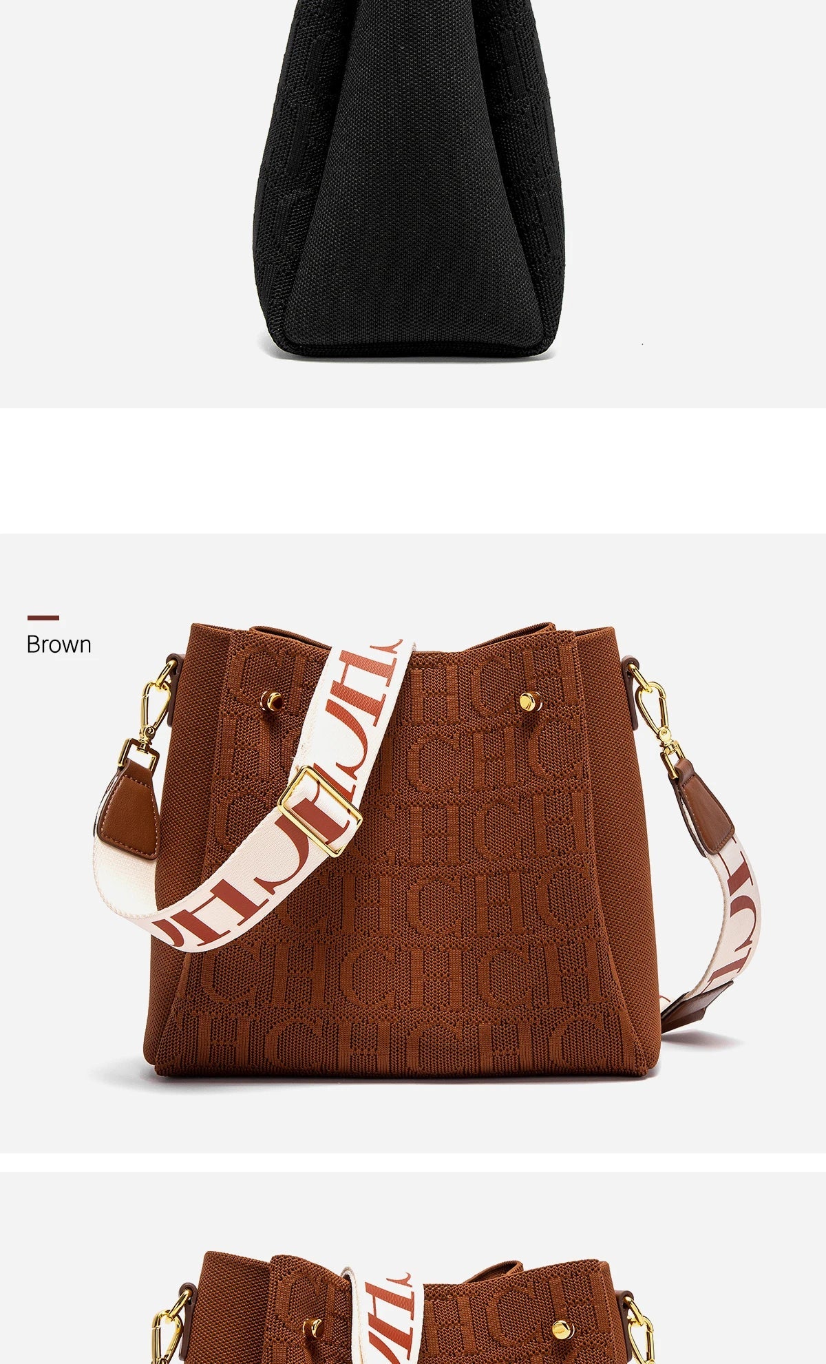 CH Crossbody Elegant Design Sense Letters Drawstring Design Brand Women's Bag Fashion Casual Hundred Women's Bag Crossbody
