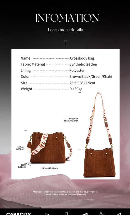CH Crossbody Elegant Design Sense Letters Drawstring Design Brand Women's Bag Fashion Casual Hundred Women's Bag Crossbody