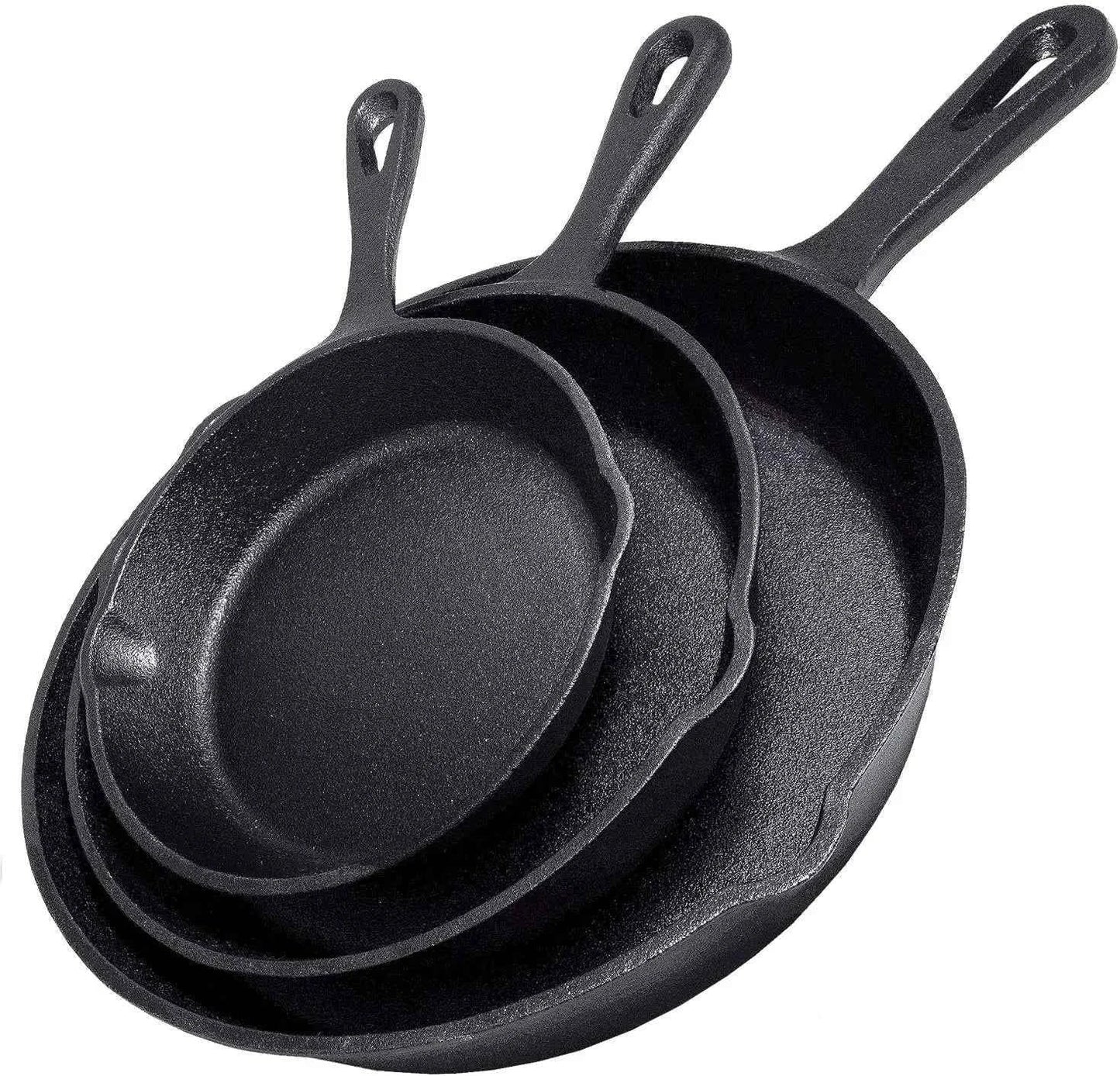 14/16/20cm Cast Iron Frying Pan Non-stick Skillet Omelette Pancake Breakfast Pan Induction Cookware Kitchen Pot