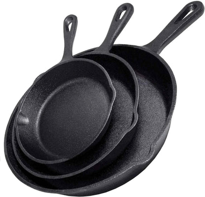 14/16/20cm Cast Iron Frying Pan Non-stick Skillet Omelette Pancake Breakfast Pan Induction Cookware Kitchen Pot