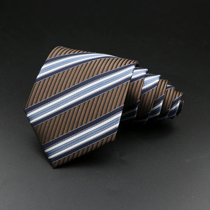 8 cm Tie Gravatas Newest Design Woven 8 cm Silk Necktie Wedding Business Suit Accessories Blue Man Dot Fit Group Party Office