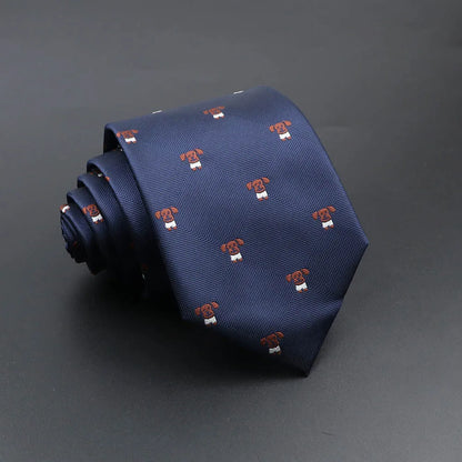 Men's Fashion Tie 8cm Blue Necktie Classic Plaid Striped Neck Tie Paisley Floral Neckties Daily Wear Cravat Wedding Party Gift