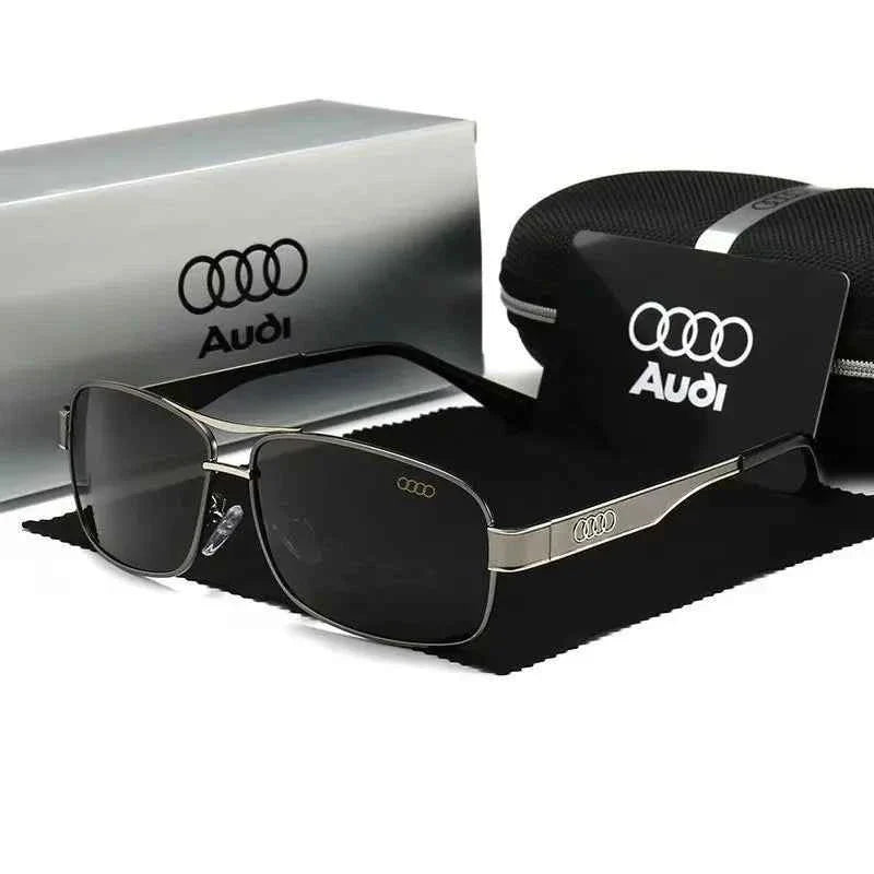Audi Sunglasses Polarized UV400 Driving Sunglasses for Men/Women Square Frame Glasses Wholesale Gift for Auto Enthusiasts 5571