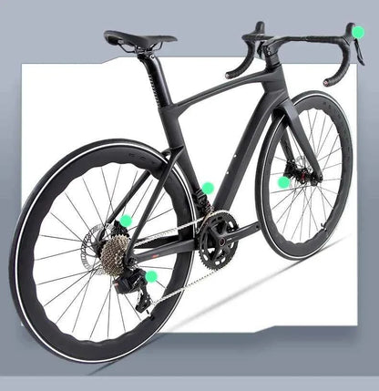 Twitter Full Carbon Road Bike Wireless Electronic Shifting WheelTop EDS TX 2X12 Speed Hydraulic Disc Brake Adult Men's Bicycle