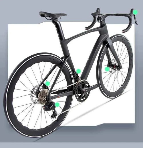 Twitter Full Carbon Road Bike Wireless Electronic Shifting WheelTop EDS TX 2X12 Speed Hydraulic Disc Brake Adult Men's Bicycle
