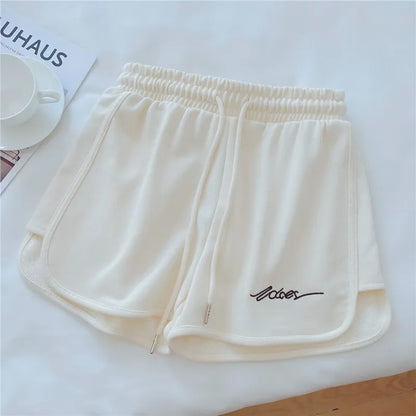 1pcs Summer Women Yoga Short Wearing Shorts Female Outside High-Waist Casual Loose Pants Lady Stylish Thin Breathable Gym Shorts
