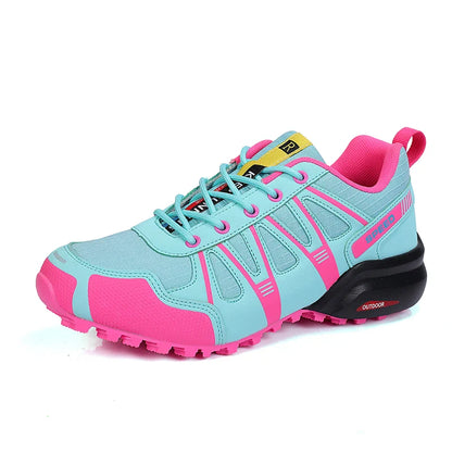 Men Women Hiking Shoes Waterproof Outdoor Trainers Lace-up Climbing Trekking Sneakers Mountain Walking Hunting Tactical Sneakers