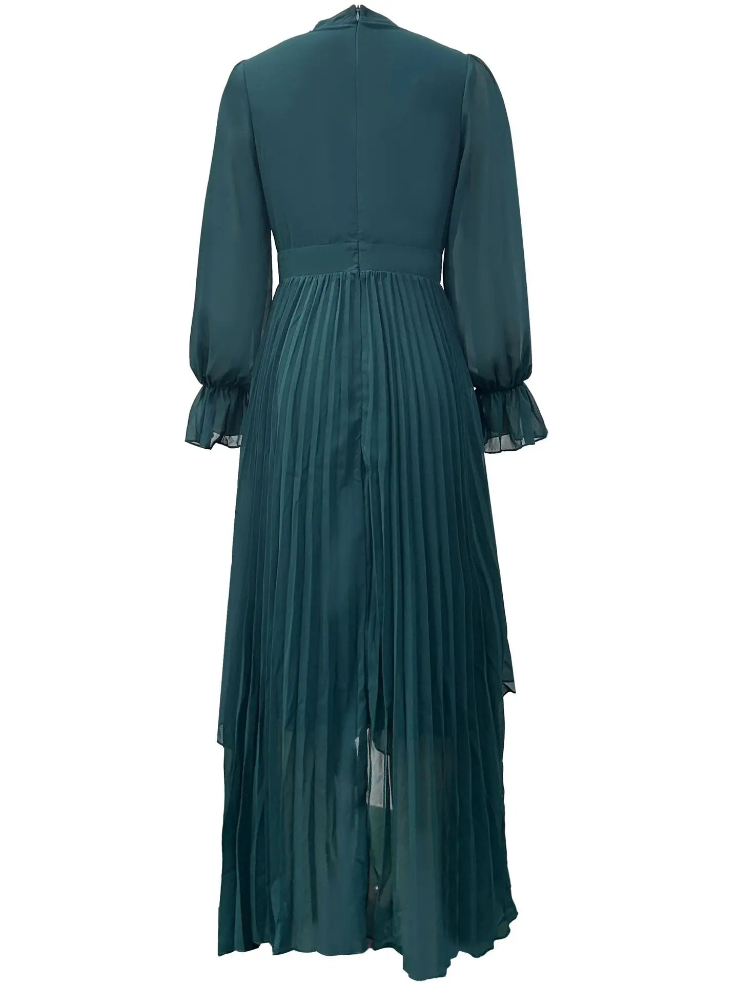 Elegant Ruffle Long Sleeve Dress for Women Chic Spring Summer Layered A Line Dress Lady Pleated Verstidos Prom Party Gowns