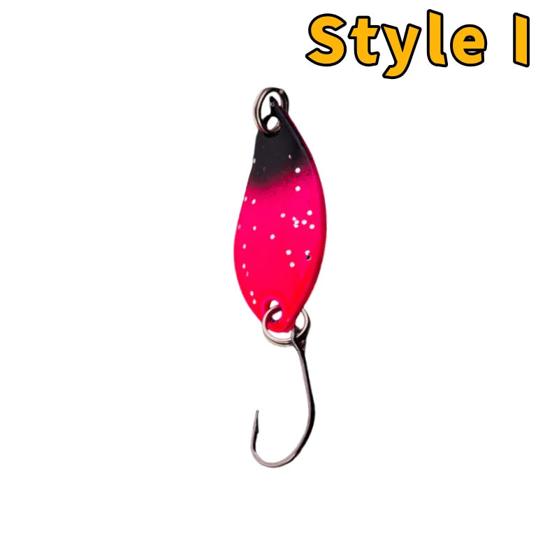 Metal Spoon Fishing Lure – Wobbler Jigging Bait, 2.5g/3.5g/5g, 12 Color Styles