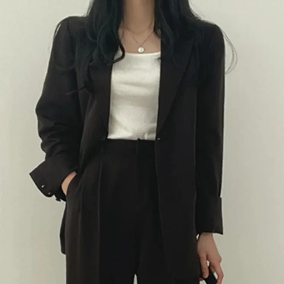 Spring Autumn New in Women's High Waist Loose Luxury Casual Set Pants Fashionable Elegant Comfortable Straight Leg Pants