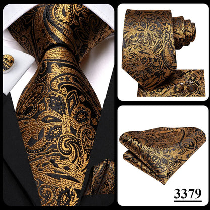 Hi-Tie Designer Silk Wedding Tie For Men Blue White Plaid Handky Cufflink Set Fashion Necktie For Men Business Party Wholesale