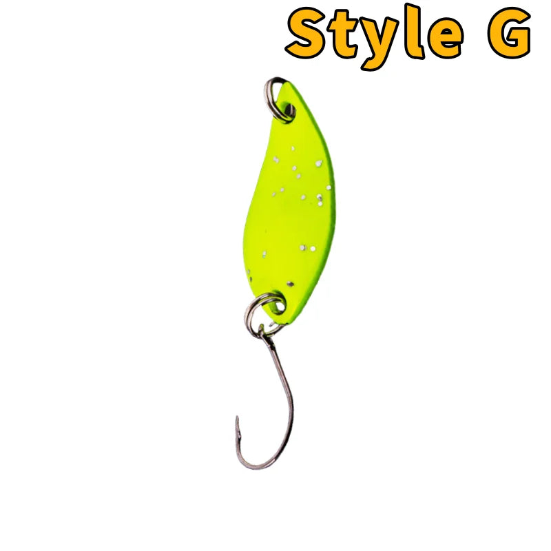 Metal Spoon Fishing Lure – Wobbler Jigging Bait, 2.5g/3.5g/5g, 12 Color Styles