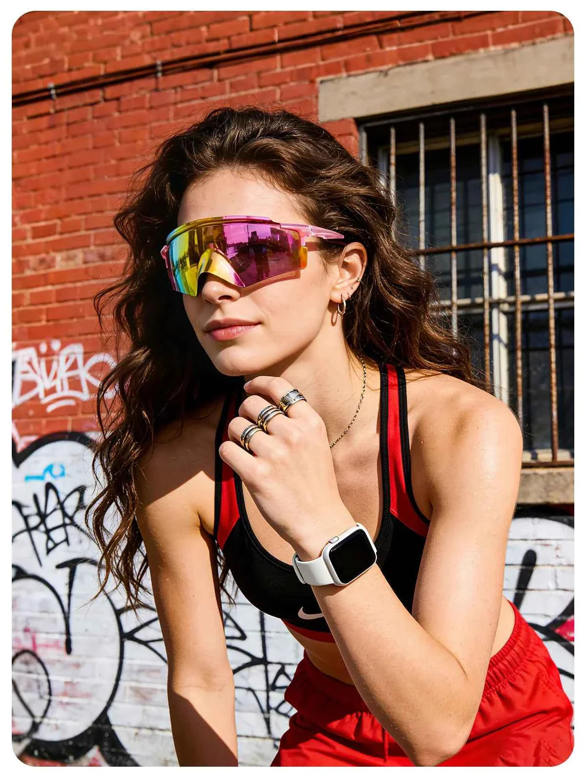 SCVCN New Eagle Beak Fashion Sunglasses Outdoor Cycling Climbing Glasses UV400 for Men Road Bike Women Sports Hiking Eyewear
