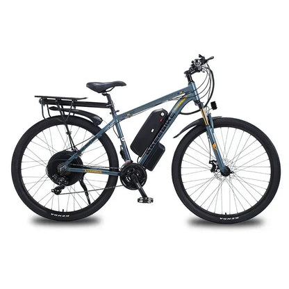 Ebike AKEZ 1000W CityElectricBike Detachable 13Ah Battery Electric Bike 60 Mile Range Dual Disc Brake Alloy Electric Bike