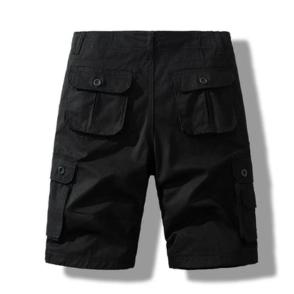 Men's Short Pants Cotton Cargo Shorts Tactical Breeches Casual Sports Man Hiking Fishing Streetwear