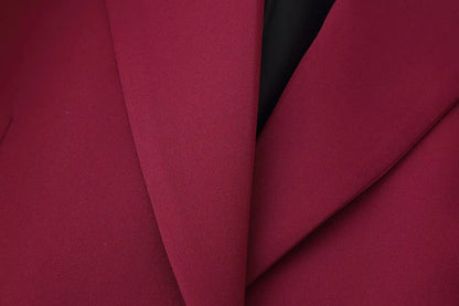 KONDALA 2025 Office Lady Fashion Slim Suits Single Breasted Feather Trim Blazer+Zipper Pockets Long Pants Fashion Female Suit