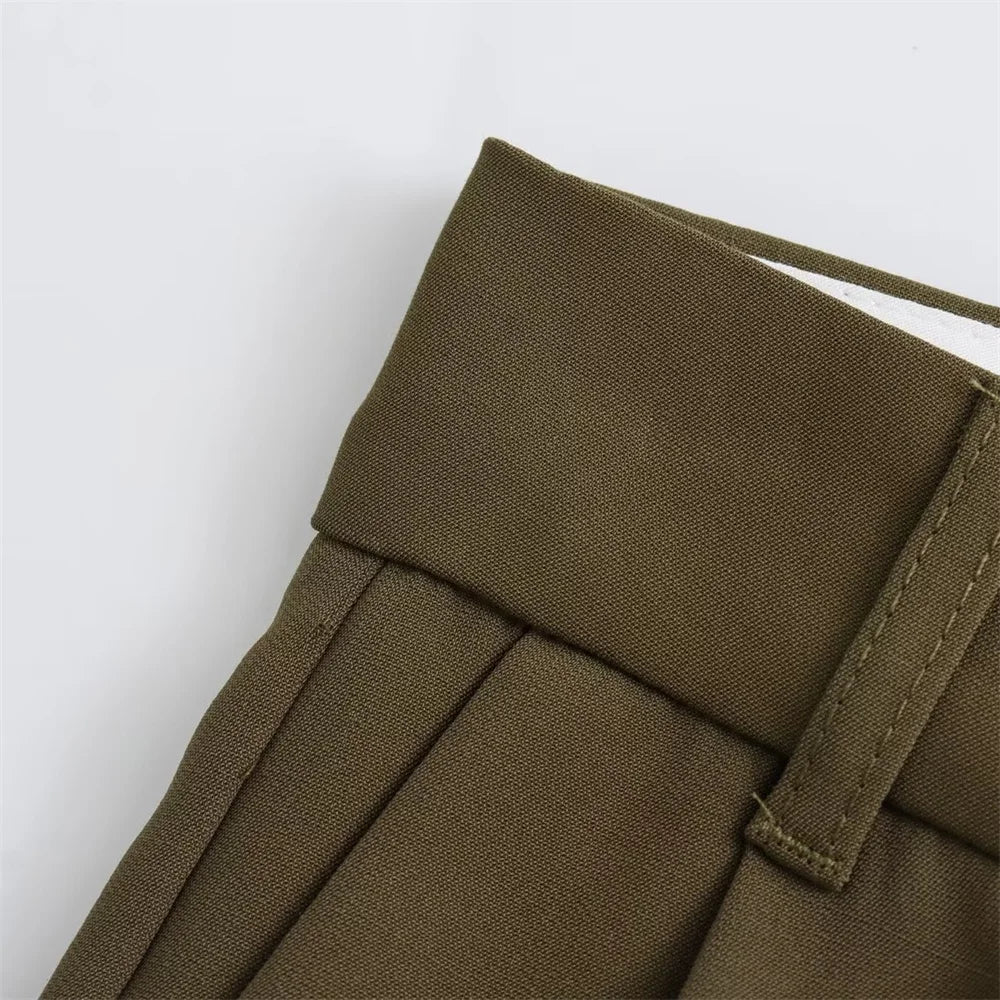 Autumn/Winter New Women's Wear New Fashion Style Slim Fit Short Tank Top Vest Wide Leg Pants Set