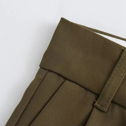 Autumn/Winter New Women's Wear New Fashion Style Slim Fit Short Tank Top Vest Wide Leg Pants Set