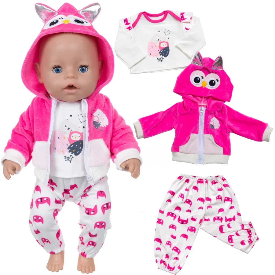 2023 New Cute frog Suits Fit For 43cm Baby Doll 17 Inch Reborn Baby Doll Clothes