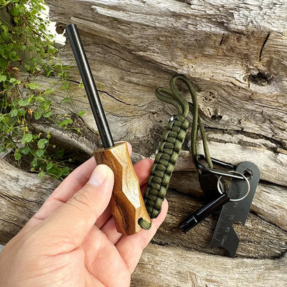 Magnesium Flint Rod Fire Starter – Portable Emergency Fire Steel Kit Lighters for Camping & Hiking