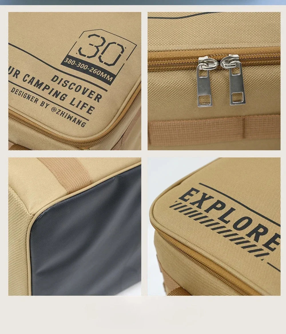 Outdoor folding storage box, picnic camping storage box, tableware, kitchenware,    large capacity