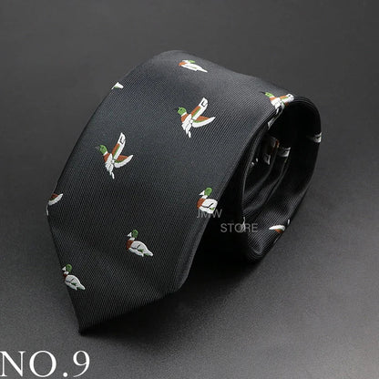 New Design Wedding Men Tie Green Wine Red Paisley Flower Animal Neckties Men Business Dropshipping Groom Collar Accessories Gift