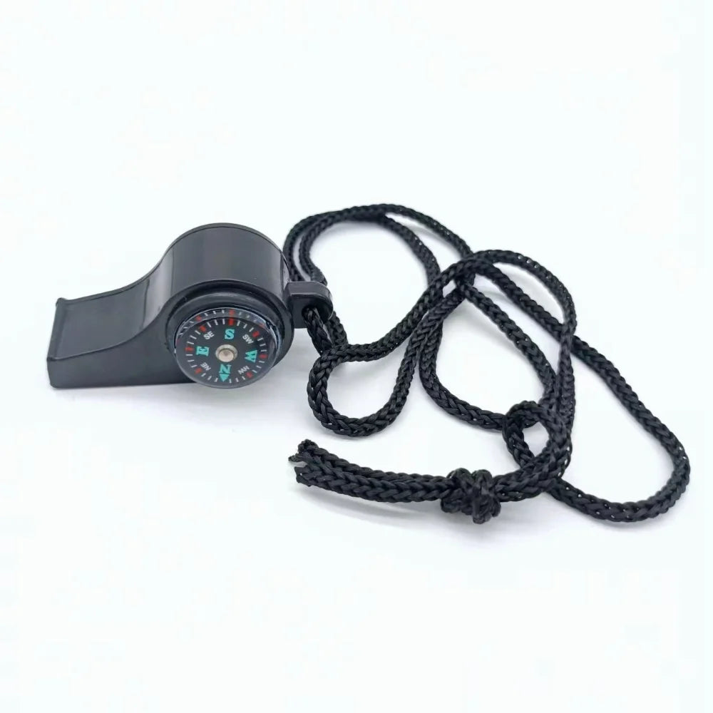 3-in-1 Outdoor Emergency Whistle with Compass & Thermometer