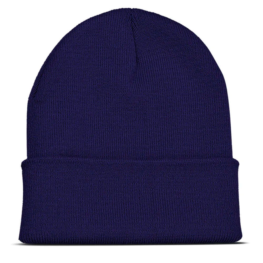 Custom Embroidery Design Logo Text Name Beanies Hats for Men Women Warm Winter Knit Cuff Beanie Cap Wholesale Dropshipping