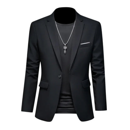 Boutique Fashion Suit Men's Slim Groom Wedding Suit Jacket Business Office Suit Casual Solid Color Suit Jacket