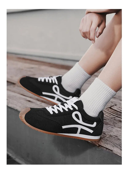 Men's Sporty Casual Shoes Summer 2025 New Model Large Size 45 Canvas Face Youth Student Breathable Leather plus Net Cloth