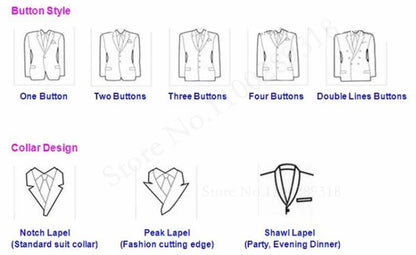 Jacquard Men's 3-piece Suit Set Formal Party Dress Groom Tuxedo High Quality Elegant Men Terno Masculino  Costume Homme Mariage
